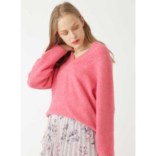 ジルスチュアート(JILLSTUART)のjillstuart ヘンリーvネックニット(ニット/セーター)