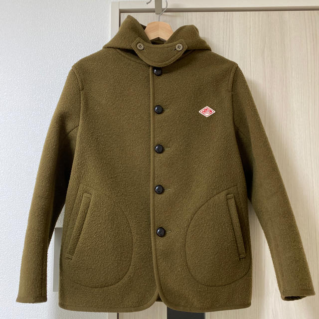 DANTON ウールモッサ シングルフードジャケット カーキ / 38