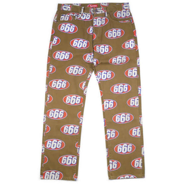 Supreme - 17ss supreme 666 denim pantsの通販 by pussy's shop｜シュプリームならラクマ