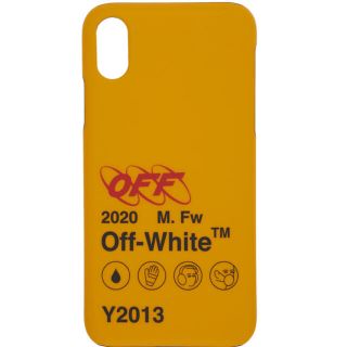 オフホワイト(OFF-WHITE)のOff-White イエロー インダストリアル iPhone X ケース XS(iPhoneケース)