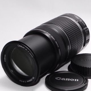 キヤノン(Canon)の☆手ぶれ補正付き☆Canon 55-250mm 大迫力の望遠レンズ・美品(レンズ(ズーム))