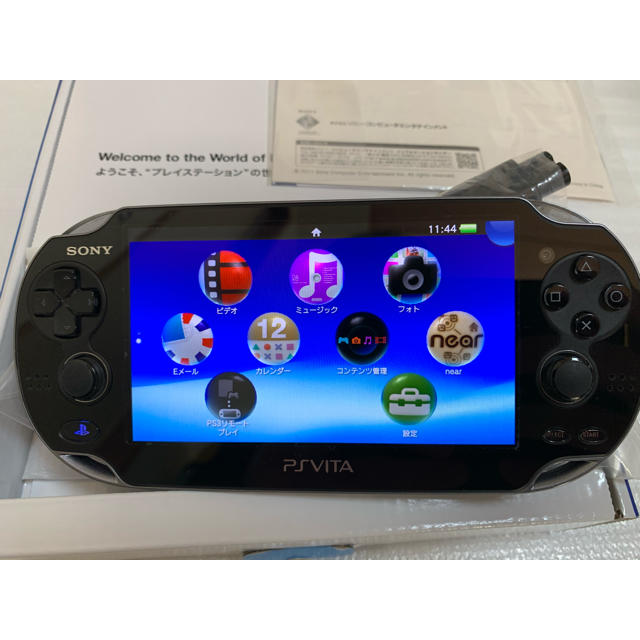 PlayStation Vita(プレイステーションヴィータ)の中古美品 PlayStationVITA 本体  PCH-1000 エンタメ/ホビーのゲームソフト/ゲーム機本体(携帯用ゲーム機本体)の商品写真