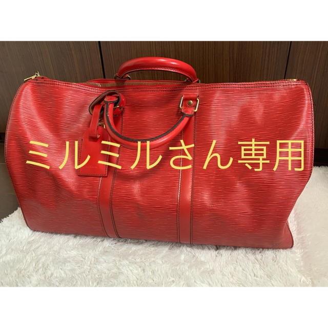 LOUIS VUITTON エピ赤ボストンバッグ