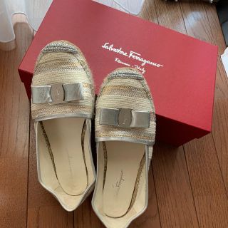 サルヴァトーレフェラガモ(Salvatore Ferragamo)のcherie様専用　サルヴァトーレフェラガモ　エスパドリュー　6.5 フラット(スリッポン/モカシン)