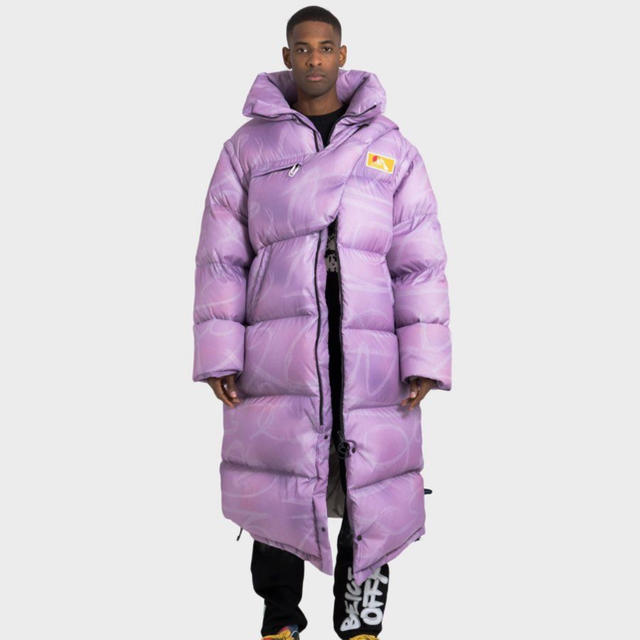 WEB限定】 OFF-WHITE COAT PUFFER OVERSIZE SPOT OFF-WHITE - ダウン