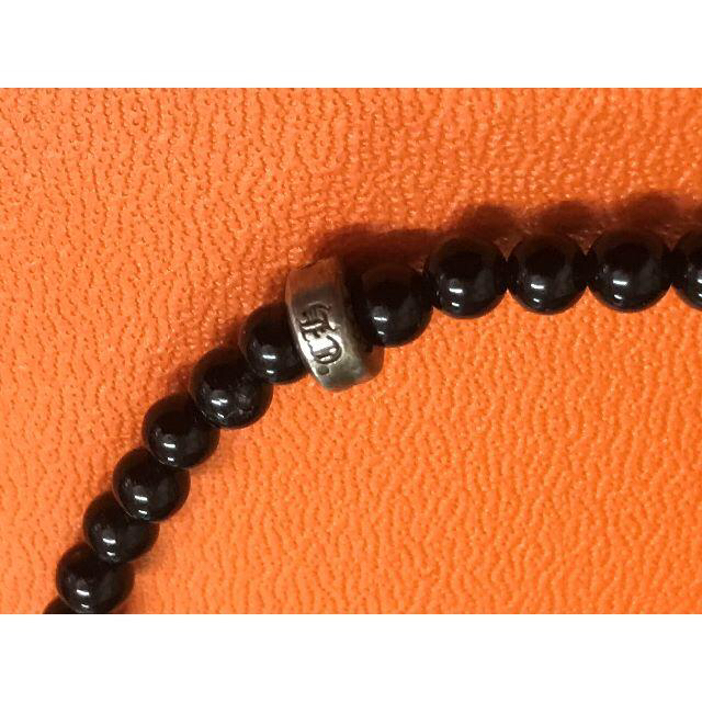 Chrome Hearts(クロムハーツ)のクロムハーツ　オニキス ビーズブレスレット BRACELET BEAD 4MM メンズのアクセサリー(ブレスレット)の商品写真