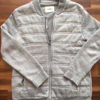 ザラキッズ(ZARA KIDS)のZARA　前ジップニット　およそ140サイズ(カーディガン)