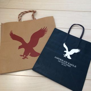 アメリカンイーグル(American Eagle)のショッパー  紙袋　2枚セット(ショップ袋)