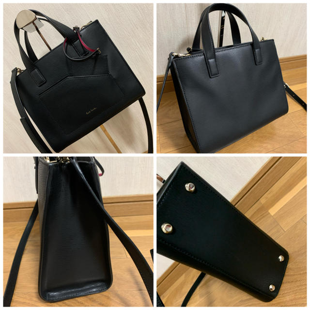 Paul Smith(ポールスミス)のポールスミス　黒　２WAY ハンドバッグ ショルダーバッグ　美品 レディースのバッグ(ハンドバッグ)の商品写真