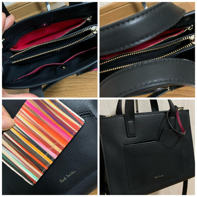 Paul Smith(ポールスミス)のポールスミス　黒　２WAY ハンドバッグ ショルダーバッグ　美品 レディースのバッグ(ハンドバッグ)の商品写真