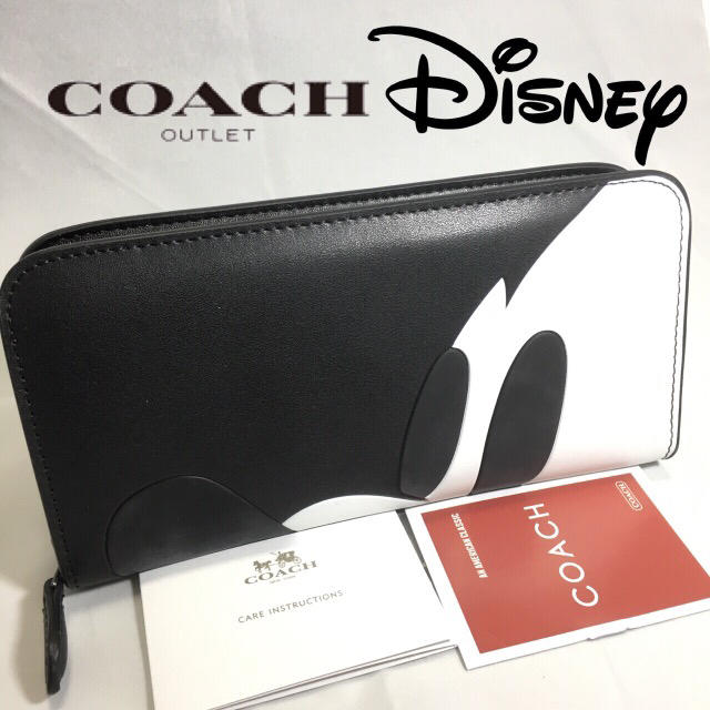 COACH(コーチ)のプレゼントにも❤️新品コーチ×ディズニー正規品ラウンドファスナー長財布 レディースのファッション小物(財布)の商品写真