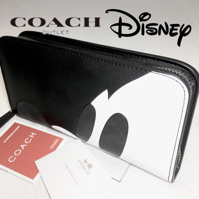 COACH(コーチ)のプレゼントにも❤️新品コーチ×ディズニー正規品ラウンドファスナー長財布 レディースのファッション小物(財布)の商品写真