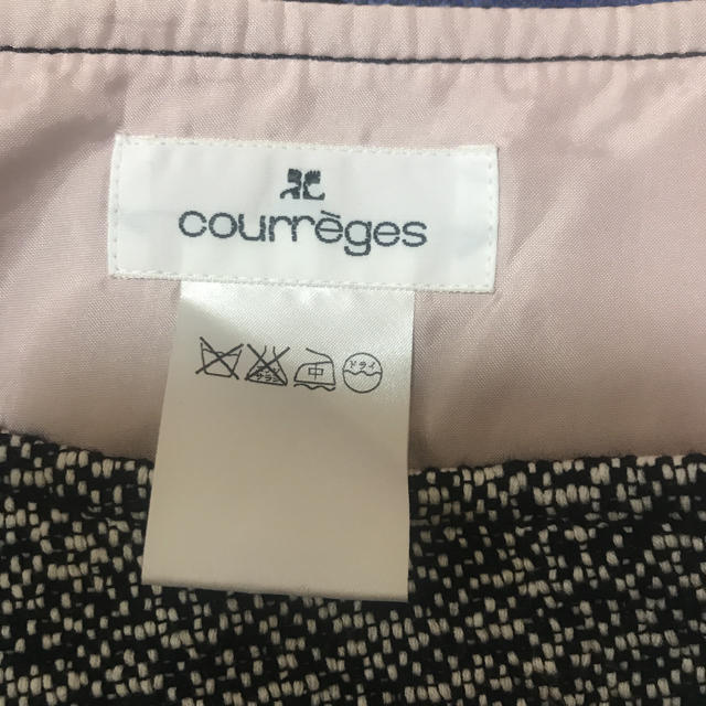 Courreges(クレージュ)のクレージュ　ツイードスカート  38 レディースのスカート(ひざ丈スカート)の商品写真