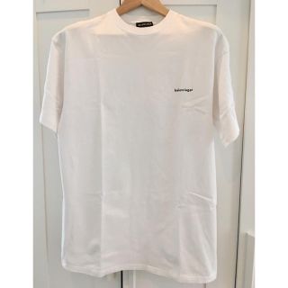 BALENCIAGA オーバーサイズ ブラック Tシャツ ワンポイントFF刺繍