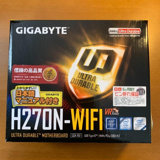 【予約中！】 GIGABYTE GA-H270N-WIFI 動作品 マザーボード PCパーツ