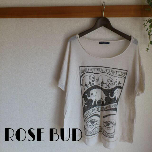 ROSE BUD(ローズバッド)の◎ROSEBUD購入◎ｴｽﾆｯｸTシャツ レディースのトップス(Tシャツ(半袖/袖なし))の商品写真