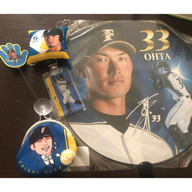 北海道日本ハムファイターズ(ホッカイドウニホンハムファイターズ)の日本ハムファイターズ 大田泰示選手グッズセット スポーツ/アウトドアの野球(応援グッズ)の商品写真