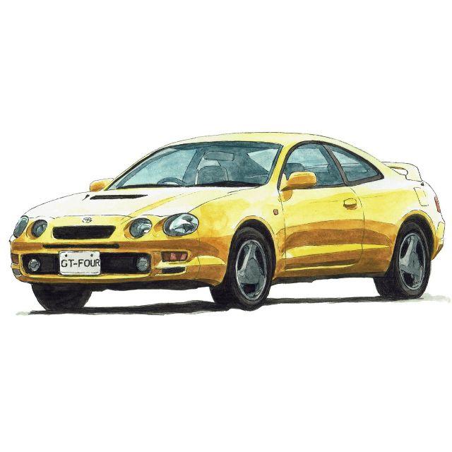 NC-910セリカGT-Four/スープラ限定版画 直筆サイン額装●作家平右ヱ門