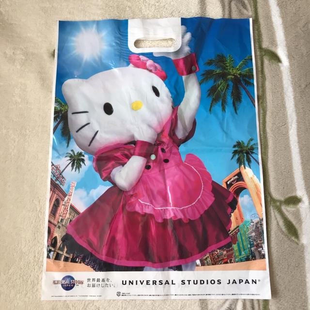 USJ(ユニバーサルスタジオジャパン)のUSJ ショップ袋 キティちゃん＆スヌーピー レディースのバッグ(ショップ袋)の商品写真