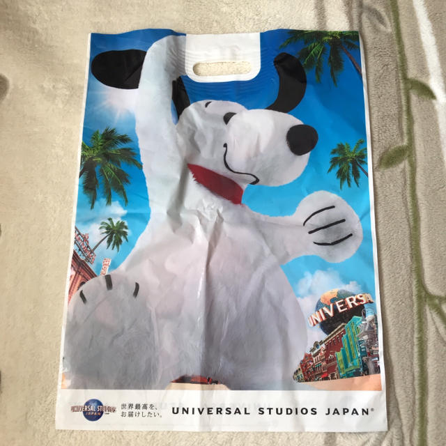 USJ(ユニバーサルスタジオジャパン)のUSJ ショップ袋 キティちゃん＆スヌーピー レディースのバッグ(ショップ袋)の商品写真