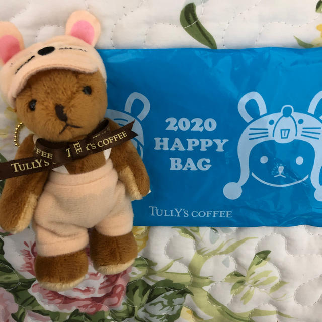 TULLY'S COFFEE(タリーズコーヒー)のタリーズ福袋2020　ミニテディ(茶色) 干支限定テディベア  エンタメ/ホビーのコレクション(ノベルティグッズ)の商品写真