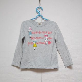 ニットプランナー(KP)の☆KP☆mimiちゃんカットソー　グレー　110センチ　美品♪(Tシャツ/カットソー)