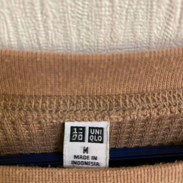 UNIQLO(ユニクロ)のUNIQLOワッフルカットソー7分袖 メンズのトップス(Tシャツ/カットソー(七分/長袖))の商品写真