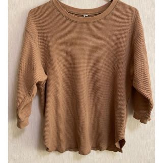 ユニクロ(UNIQLO)のUNIQLOワッフルカットソー7分袖(Tシャツ/カットソー(七分/長袖))