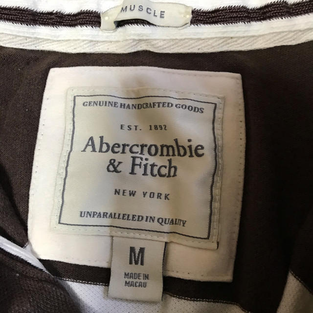 Abercrombie&Fitch(アバクロンビーアンドフィッチ)のアバクロンビー&フィッチ　ポロシャツ　サイズM メンズのトップス(ポロシャツ)の商品写真