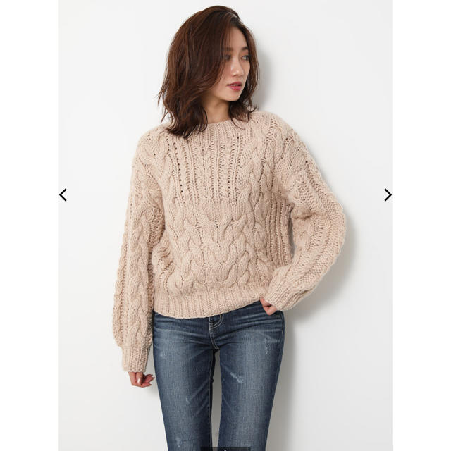 rienda(リエンダ)のHANDMADE Knit TOPS レディースのトップス(ニット/セーター)の商品写真