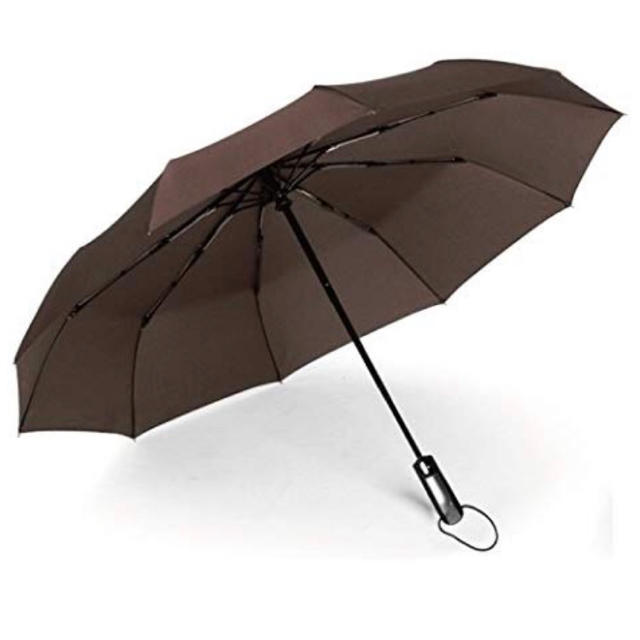 折りたたみ傘 ワインレッド ワンタッチ自動開閉 晴雨兼用 メンズのファッション小物(傘)の商品写真