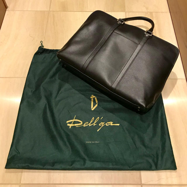 Dell’ga(デルガ) ビジネスバック 鞄 ブラック 黒