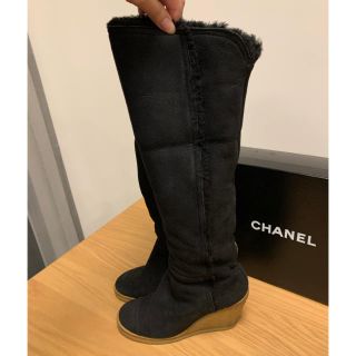 シャネル(CHANEL)のお値下げ！シャネル　ムートンブーツ　ヒール(ブーツ)