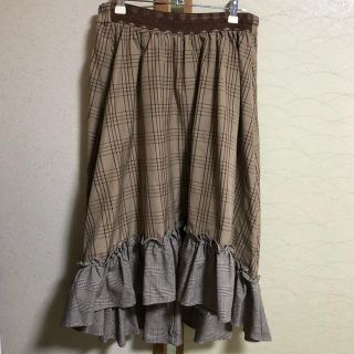 アクシーズファム(axes femme)のaxes femme 裾切替イレヘムスカート(ロングスカート)