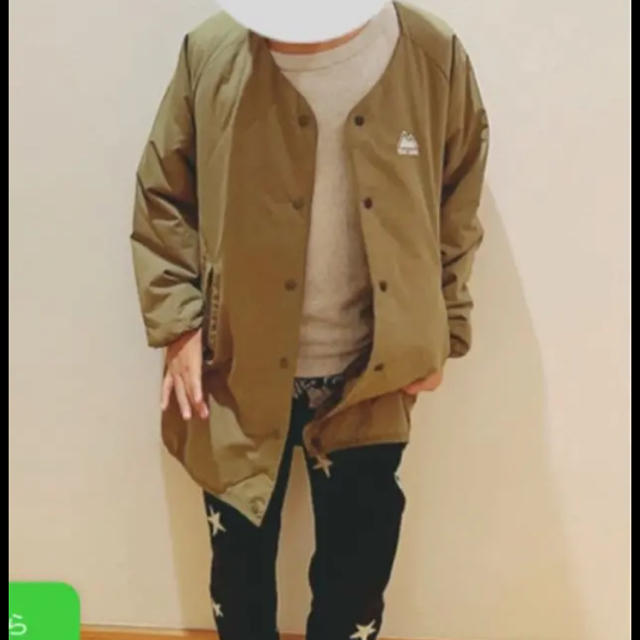 ノーカラーコート ジャケット ダウン