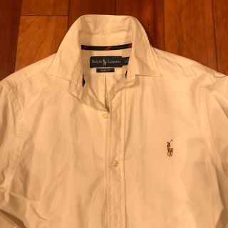 ラルフローレン(Ralph Lauren)のRALPH LAUREN メンズ 白 コットンシャツ 状態良好(シャツ)