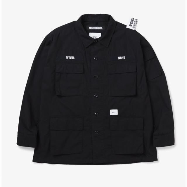 WTAPS × NBHD JUNGLE LS / SHIRT. 黒　Lサイズ