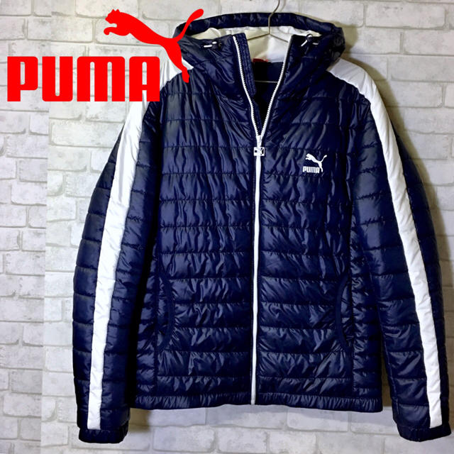 【PUMA】プーマ 中綿 肉厚 ジャケット フルジップ フード /Lサイズ