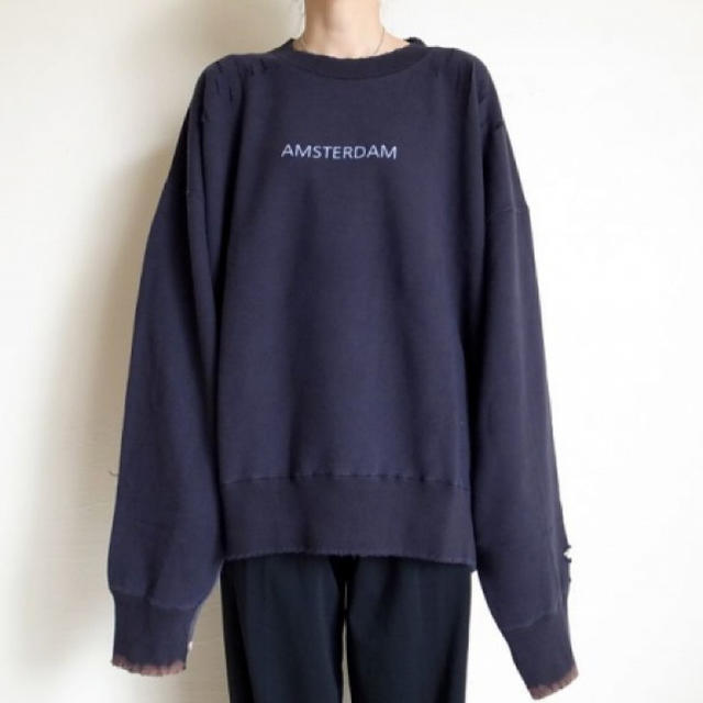 SUNSEA(サンシー)のK.taiki様専用　stein  SWEAT LS（NAVY） メンズのトップス(スウェット)の商品写真