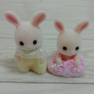 エポック(EPOCH)のピンクわたウサギ　赤ちゃん(ぬいぐるみ/人形)