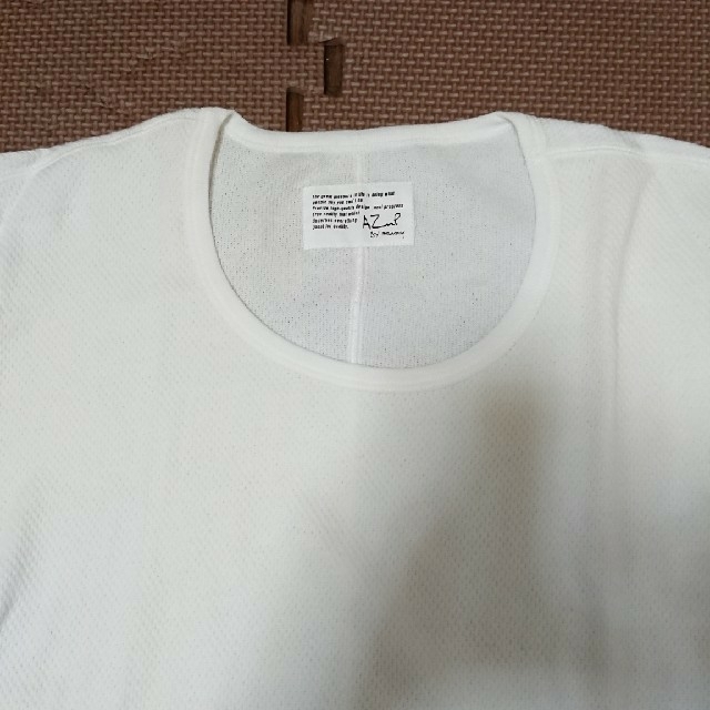 AZUL by moussy(アズールバイマウジー)のアズール カットソー長袖 ホワイト メンズのトップス(Tシャツ/カットソー(七分/長袖))の商品写真