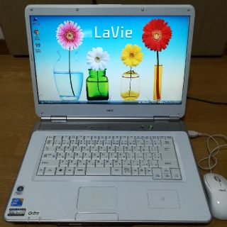 エヌイーシー(NEC)のNEC ノートパソコン Lavie ホワイト(ノートPC)