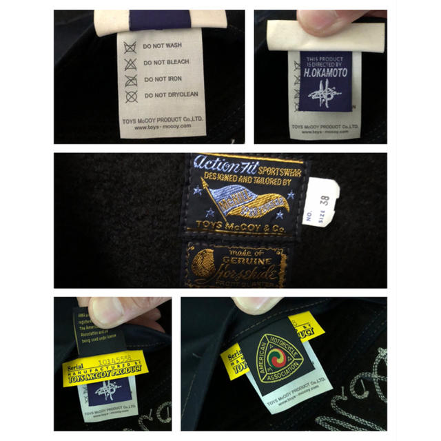 TOYS McCOY(トイズマッコイ)のトイズマッコイAMA袖革ビーチクロスジャケット メンズのジャケット/アウター(レザージャケット)の商品写真