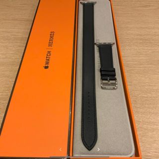 エルメス(Hermes)の(正規品) Apple Watch ドゥブルトゥール エルメス ブルーインディゴ(レザーベルト)