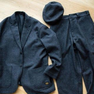 ビームス(BEAMS)のM TRIPSTER Dickies セットアップ ツイード グレー(テーラードジャケット)