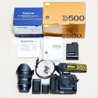 ニコン(Nikon)のNikon D500  11-16mm f2.8 付　美品！　13,332回！(デジタル一眼)