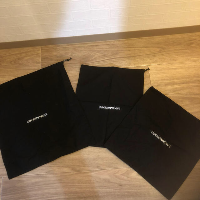 Emporio Armani(エンポリオアルマーニ)のアルマーニ 巾着袋 4枚セット レディースのバッグ(ショップ袋)の商品写真