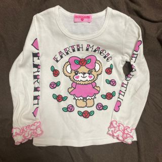 アースマジック(EARTHMAGIC)のローズマフィー♡ロンT 110㌢(Tシャツ/カットソー)