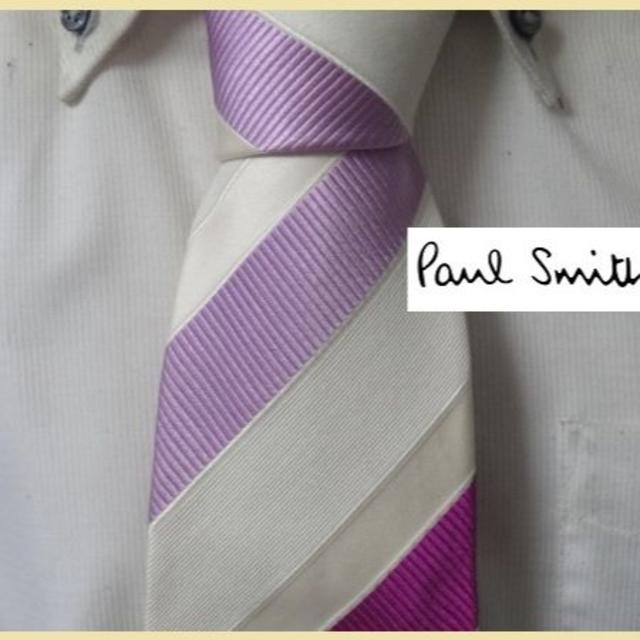 Paul Smith(ポールスミス)の美品★ポールスミス★【気品溢れるストライプ】高級ネクタイ★コットン混 メンズのファッション小物(ネクタイ)の商品写真