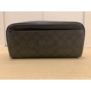 コーチ(COACH)のCOACH コーチ ポーチ 小物入れ メンズ レザー セカンドバック(その他)